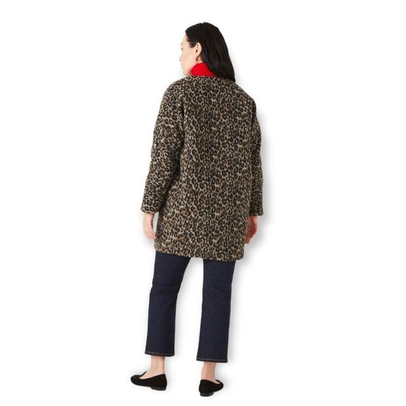 *NWT* KATE SPADE Stunning Brushed Brown Leopard Sugarcoat Cocoon Style Topper - Picture 16 of 16
